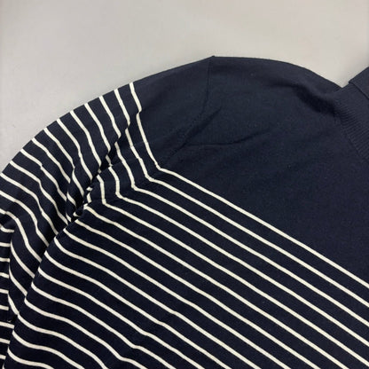 Blue/White Suitsupply Turtleneck - Men XL - New - Revaleur