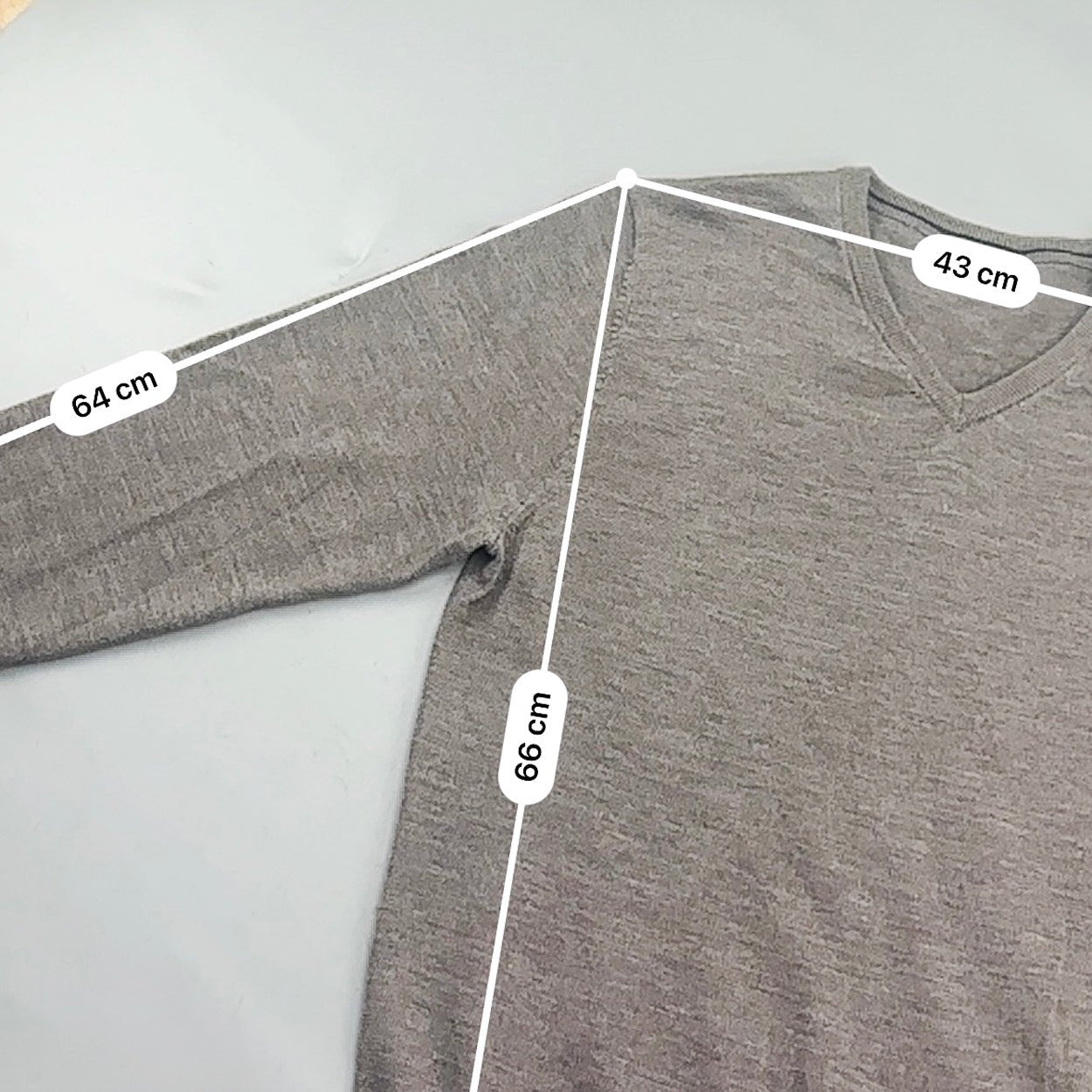 Brown Profuomo V - neck Sweater - Men M - Very Good - Revaleur