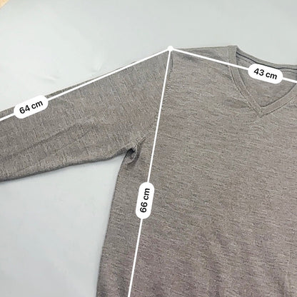 Brown Profuomo V - neck Sweater - Men M - Very Good - Revaleur