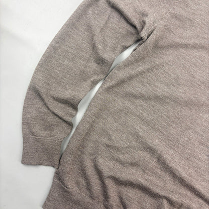 Brown Profuomo V - neck Sweater - Men M - Very Good - Revaleur