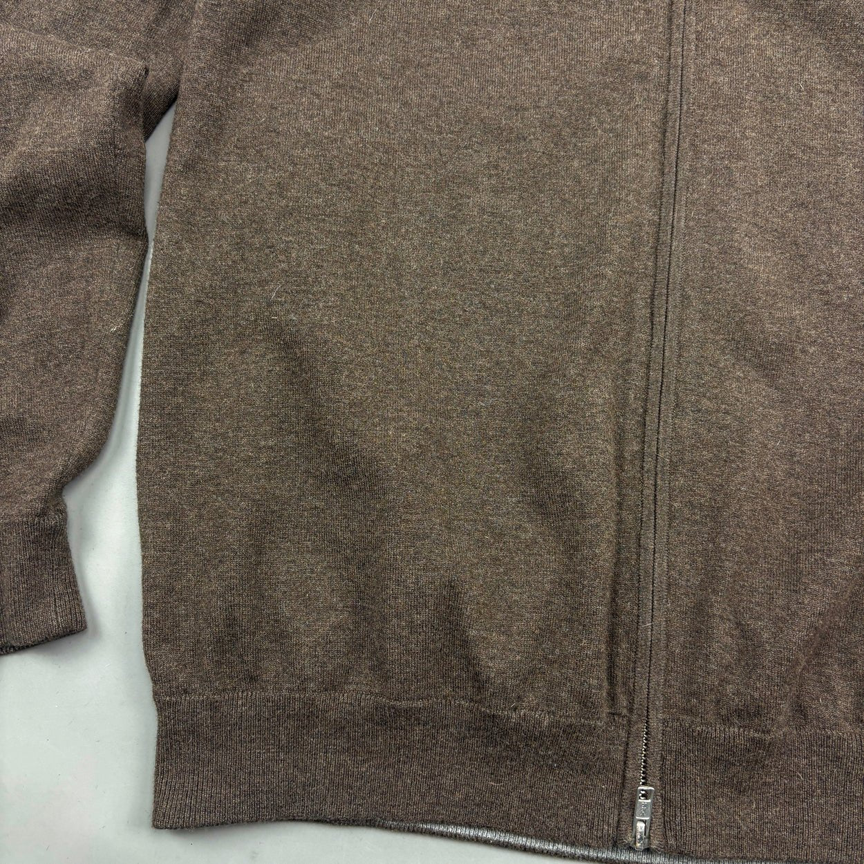 Brown Profuomo Zip Vest - Men XL - Very Good - Revaleur