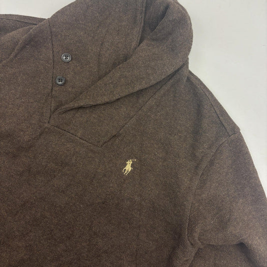 Brown Ralph Lauren Buttoned Sweater - Men S - Very Good - Revaleur