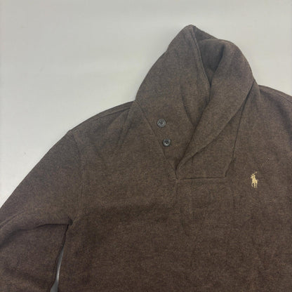 Brown Ralph Lauren Buttoned Sweater - Men S - Very Good - Revaleur