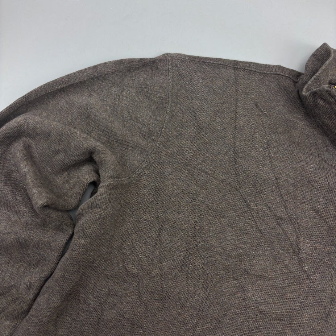 Brown Ralph Lauren Half Zip - Men M - Very Good - Revaleur