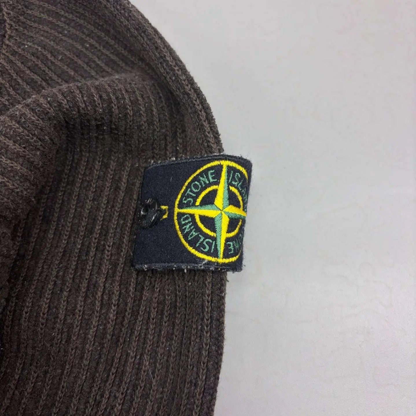 Brown Stone Island Knitted Sweater - M - New - Revaleur