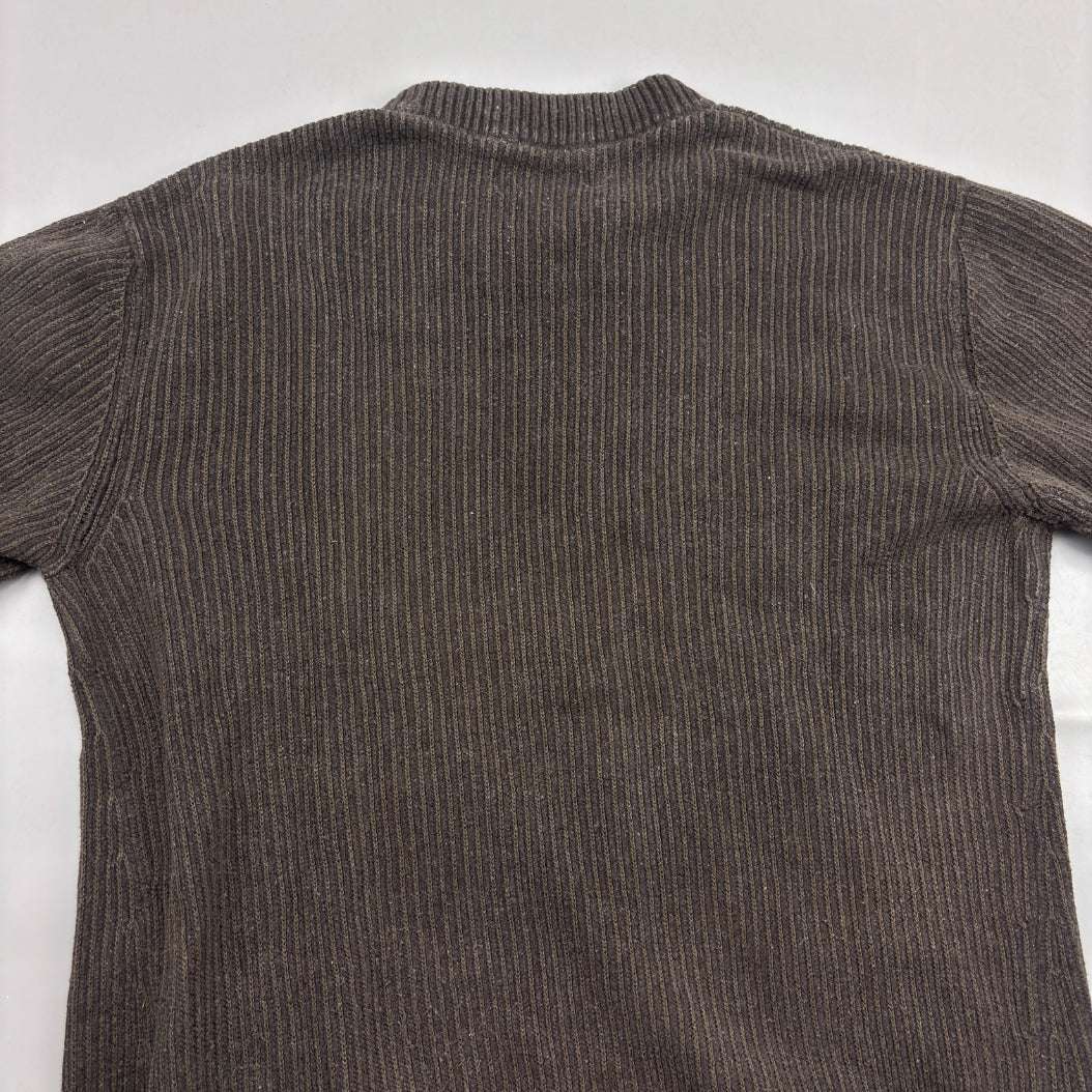 Brown Stone Island Knitted Sweater - M - New - Revaleur