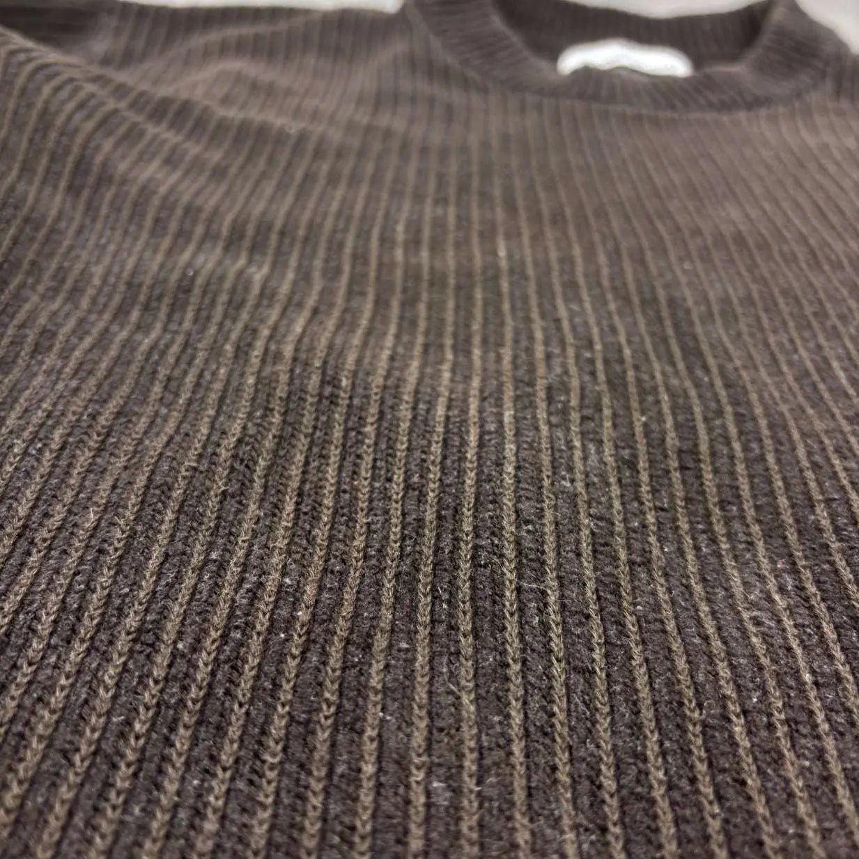 Brown Stone Island Knitted Sweater - M - New - Revaleur