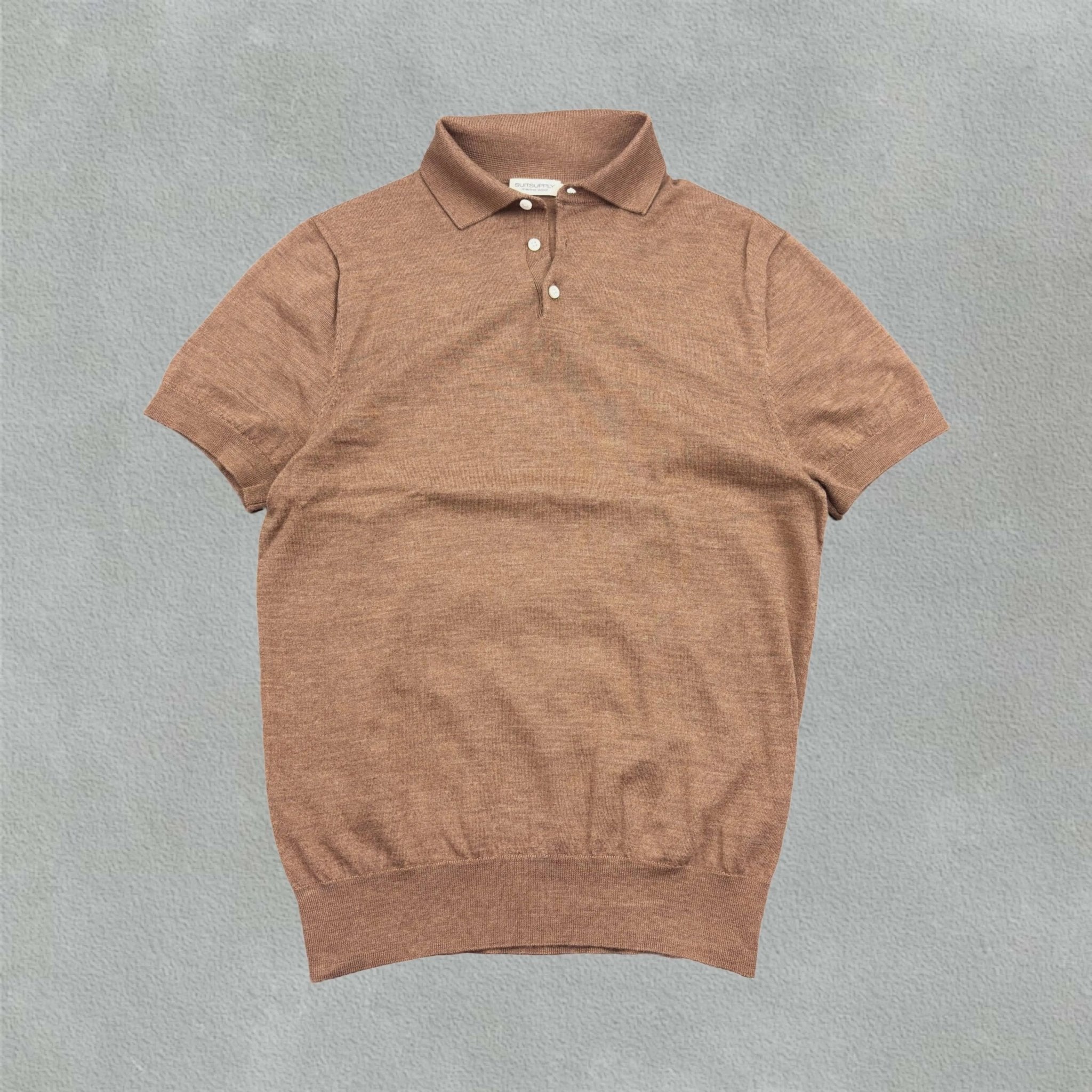 Brown Suitsupply Polo Shirt - L - Very Good - Revaleur