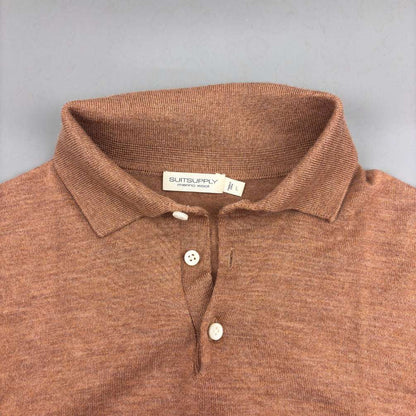 Brown Suitsupply Polo Shirt - L - Very Good - Revaleur