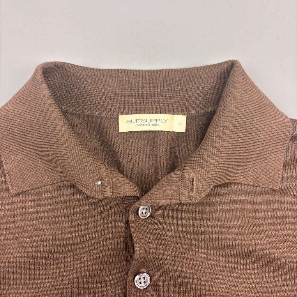 Brown Suitsupply Polo Shirt - M - Very Good - Revaleur