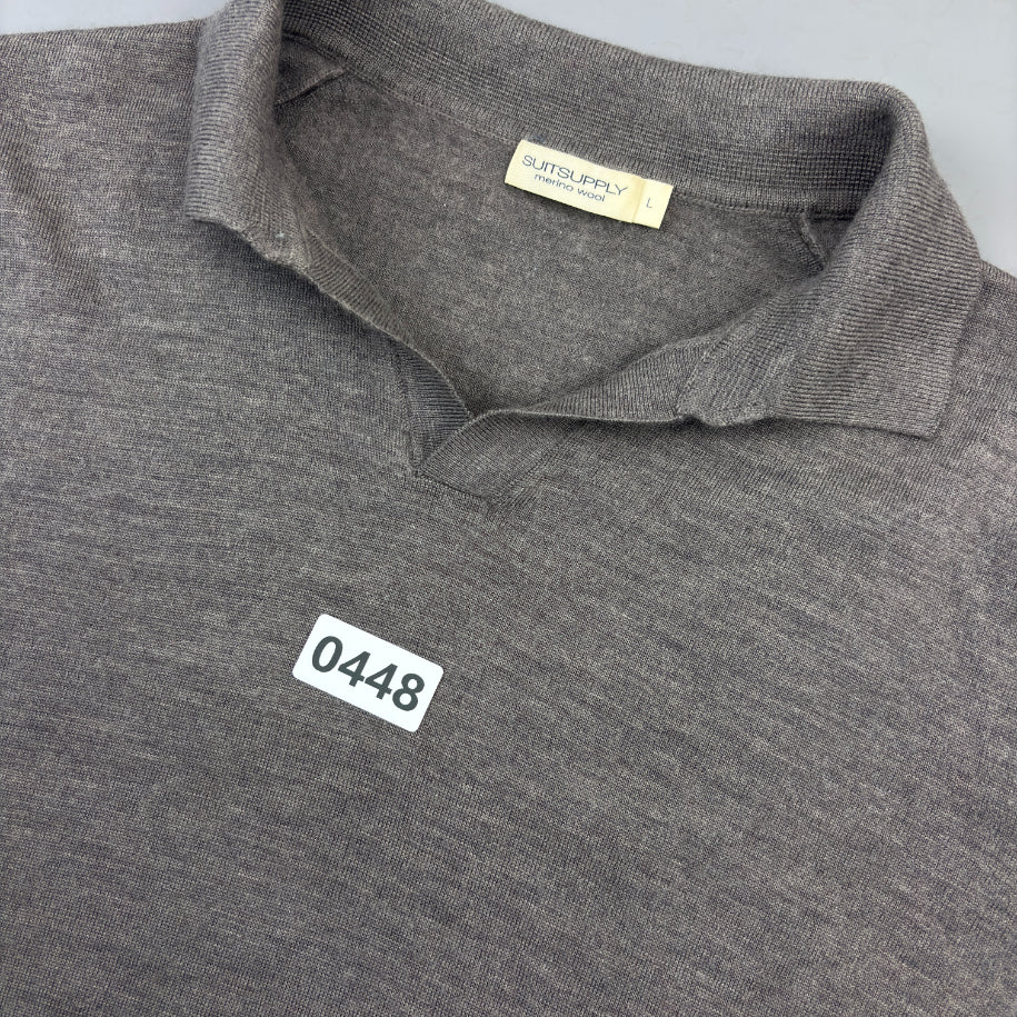 Brown Suitsupply Polo Shirt - Men L - Very Good - Revaleur