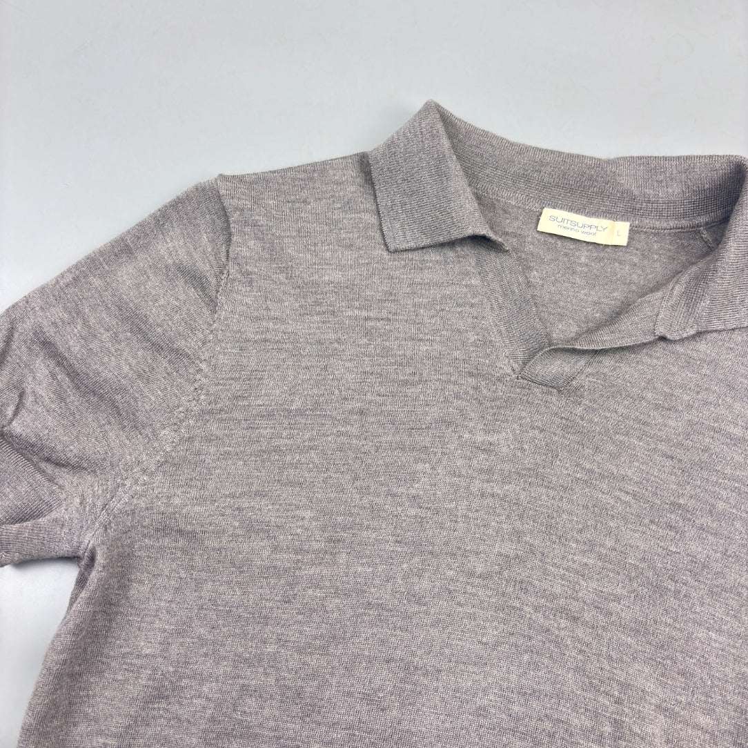 Brown Suitsupply Polo Shirt - Men L - Very Good - Revaleur