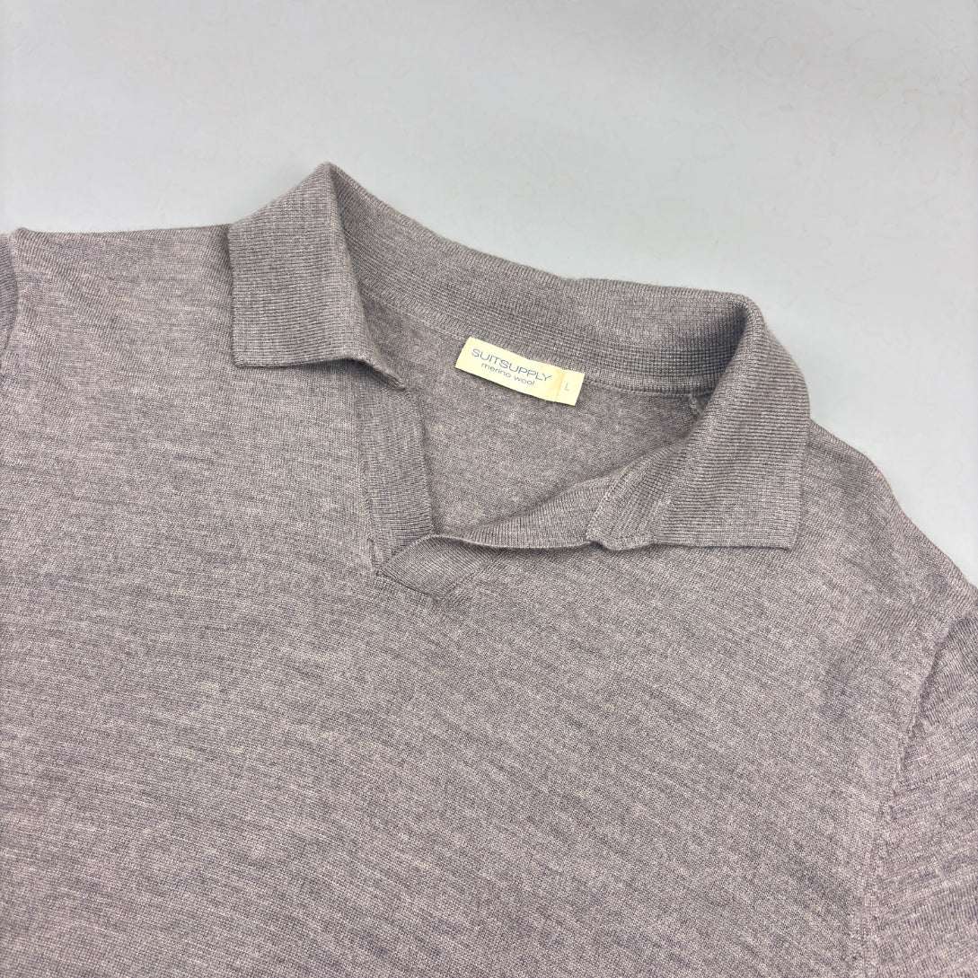 Brown Suitsupply Polo Shirt - Men L - Very Good - Revaleur