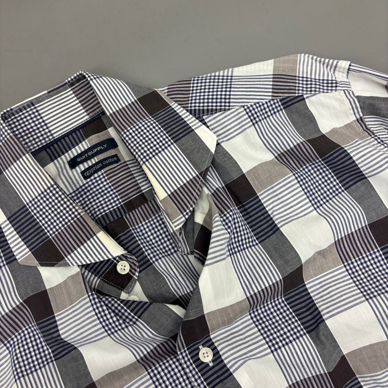 Brown Suitsupply Shirt - Men 39 - Very Good - Revaleur