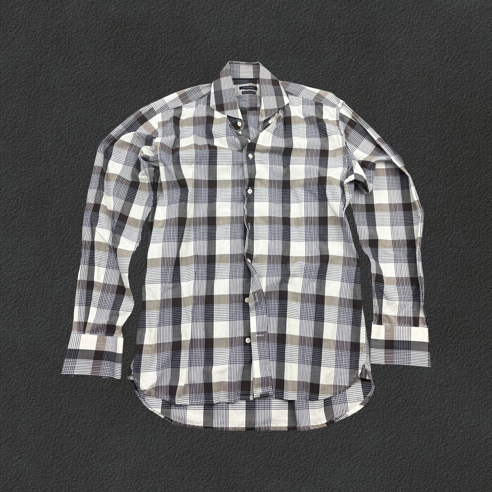 Brown Suitsupply Shirt - Men 39 - Very Good - Revaleur