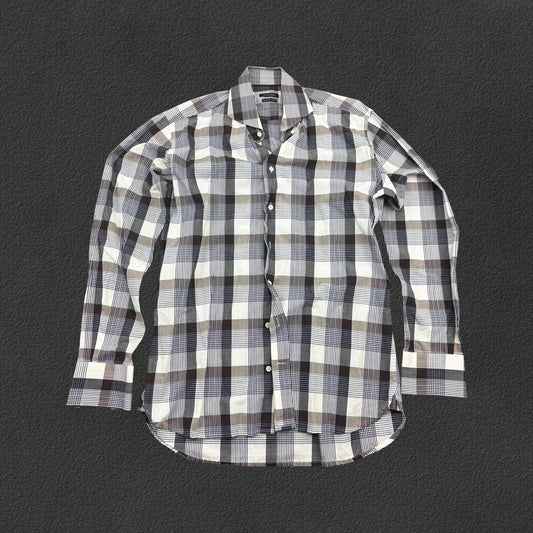 Brown Suitsupply Shirt - Men 39 - Very Good - Revaleur