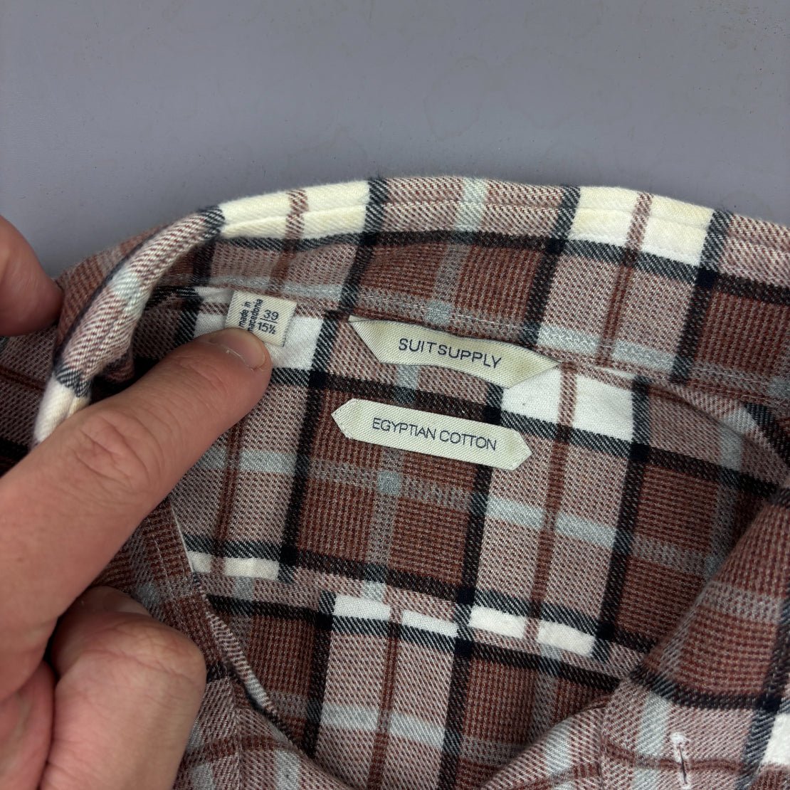 Brown Suitsupply Shirt - Men S - Very Good - Revaleur
