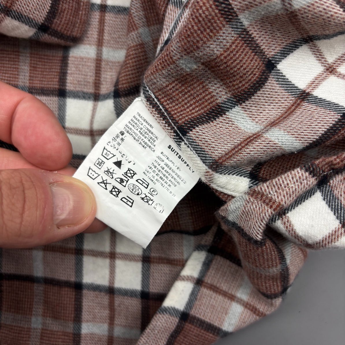 Brown Suitsupply Shirt - Men S - Very Good - Revaleur