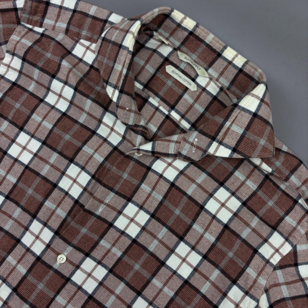 Brown Suitsupply Shirt - Men S - Very Good - Revaleur