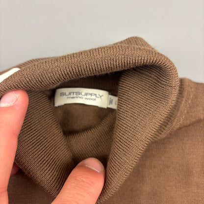 Brown Suitsupply Turtleneck - Men L - New - Revaleur