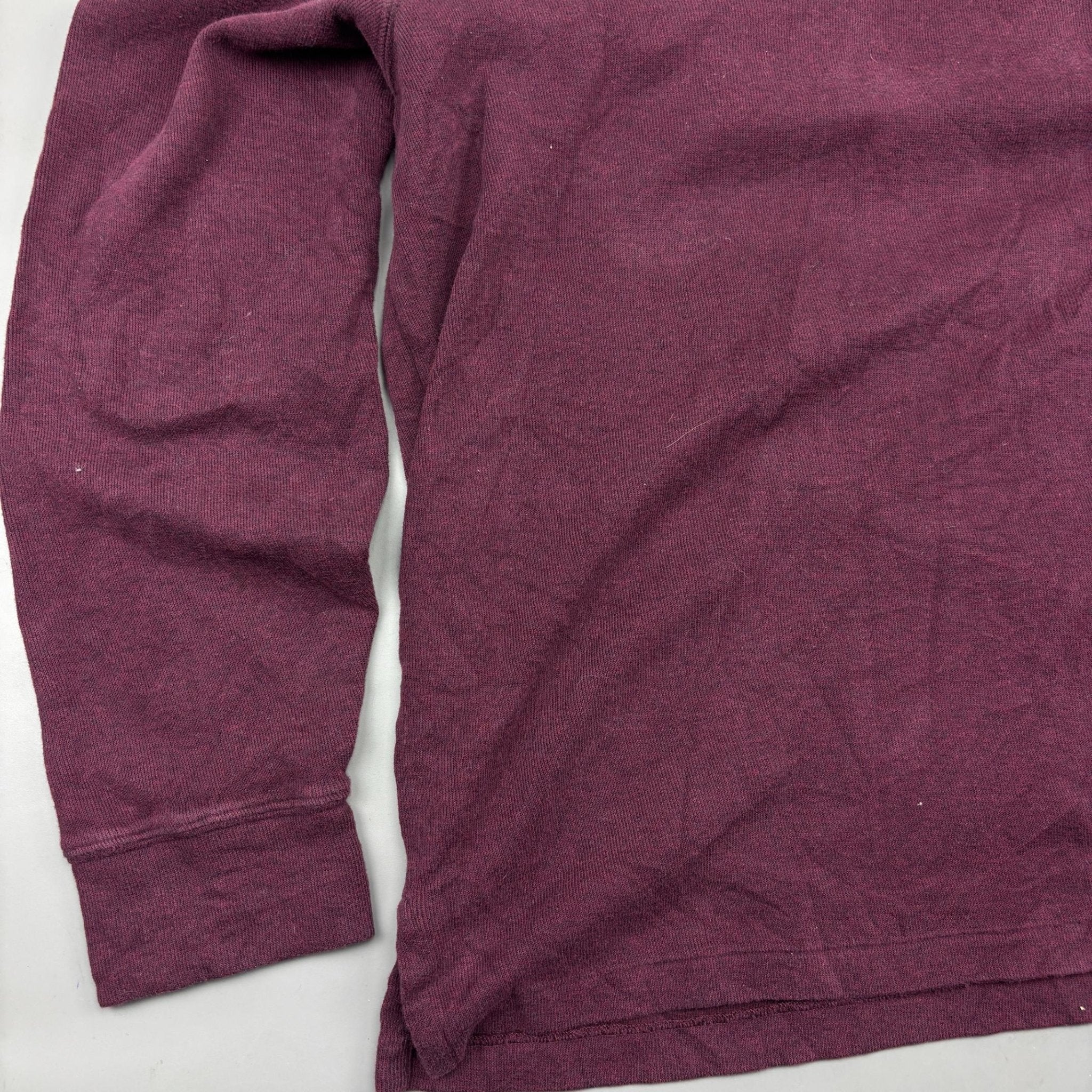 Burgundy Ralph Lauren Half Zip - Men L - Very Good - Revaleur