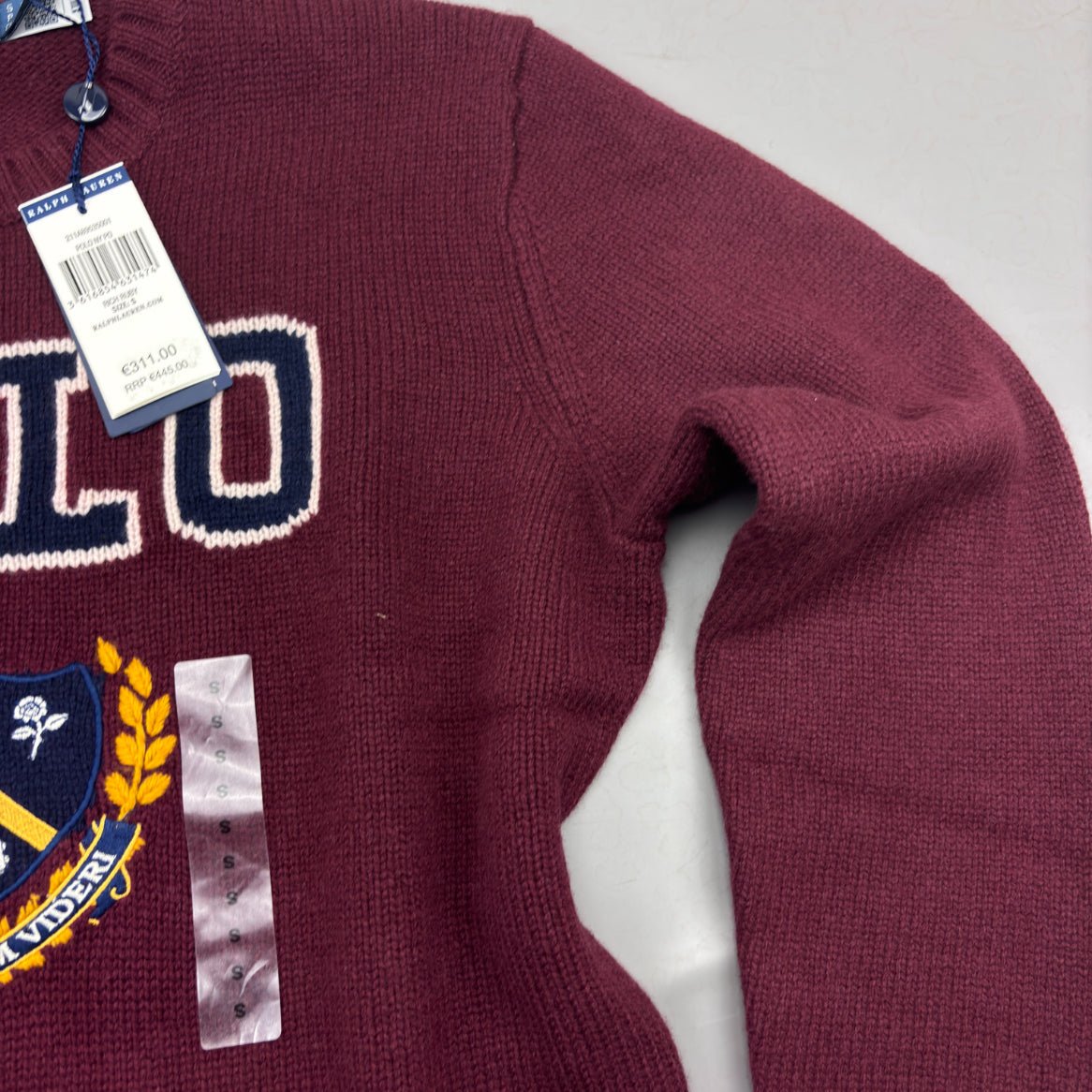 Burgundy Ralph Lauren Knitted Sweater - Women S - New With Tags - Revaleur