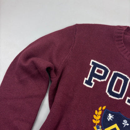 Burgundy Ralph Lauren Knitted Sweater - Women S - New With Tags - Revaleur
