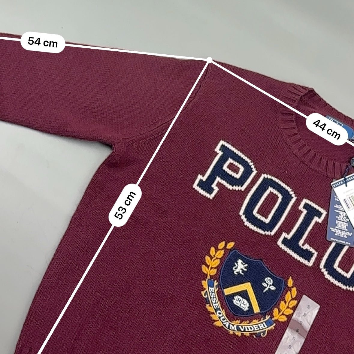 Burgundy Ralph Lauren Knitted Sweater - Women S - New With Tags - Revaleur