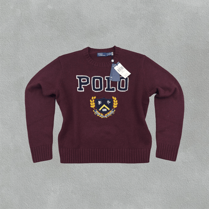 Burgundy Ralph Lauren Knitted Sweater - Women S - New With Tags - Revaleur
