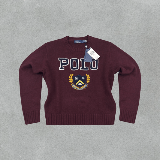 Burgundy Ralph Lauren Knitted Sweater - Women S - New With Tags - Revaleur