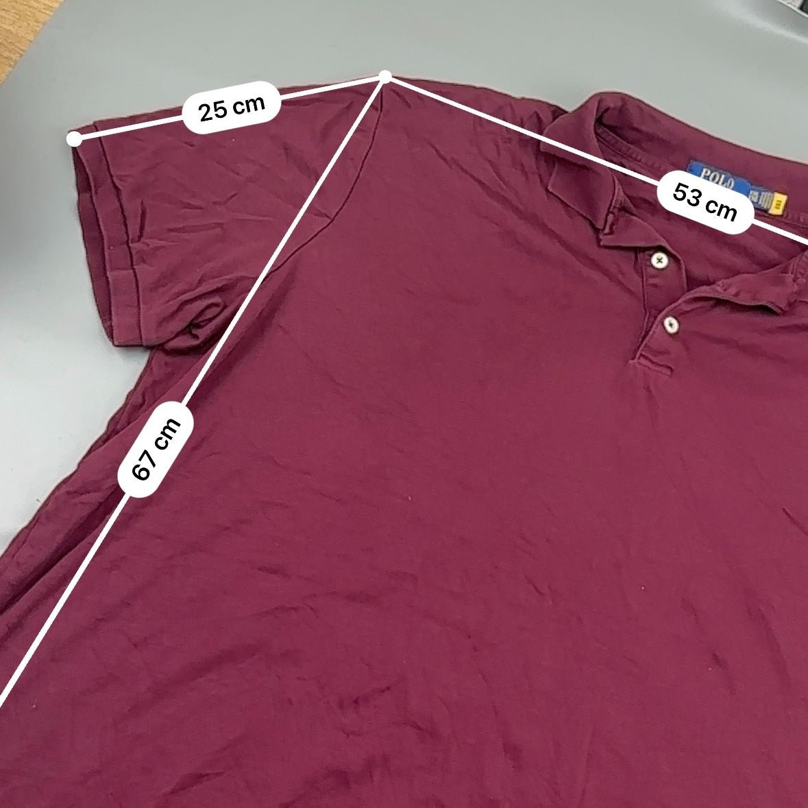 Burgundy Ralph Lauren Polo Shirt - Men XXL - Very Good - Revaleur