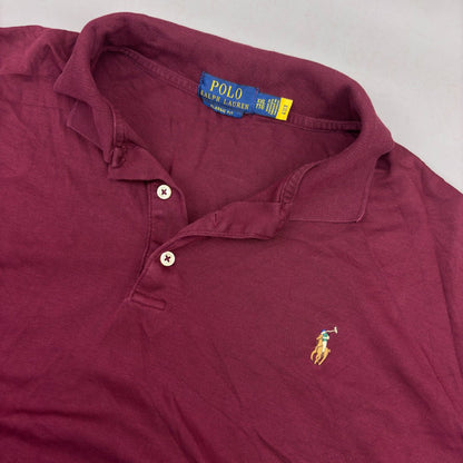Burgundy Ralph Lauren Polo Shirt - Men XXL - Very Good - Revaleur