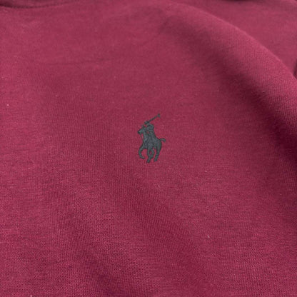 Burgundy Ralph Lauren Zip Vest - L - Very Good - Revaleur