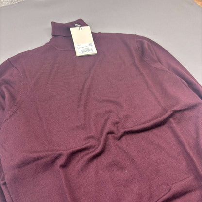 Burgundy Suitsupply Turtleneck - Men M - New With Tags - Revaleur