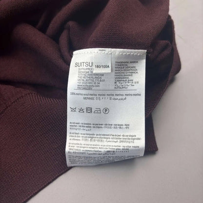 Burgundy Suitsupply Turtleneck - Men M - New With Tags - Revaleur