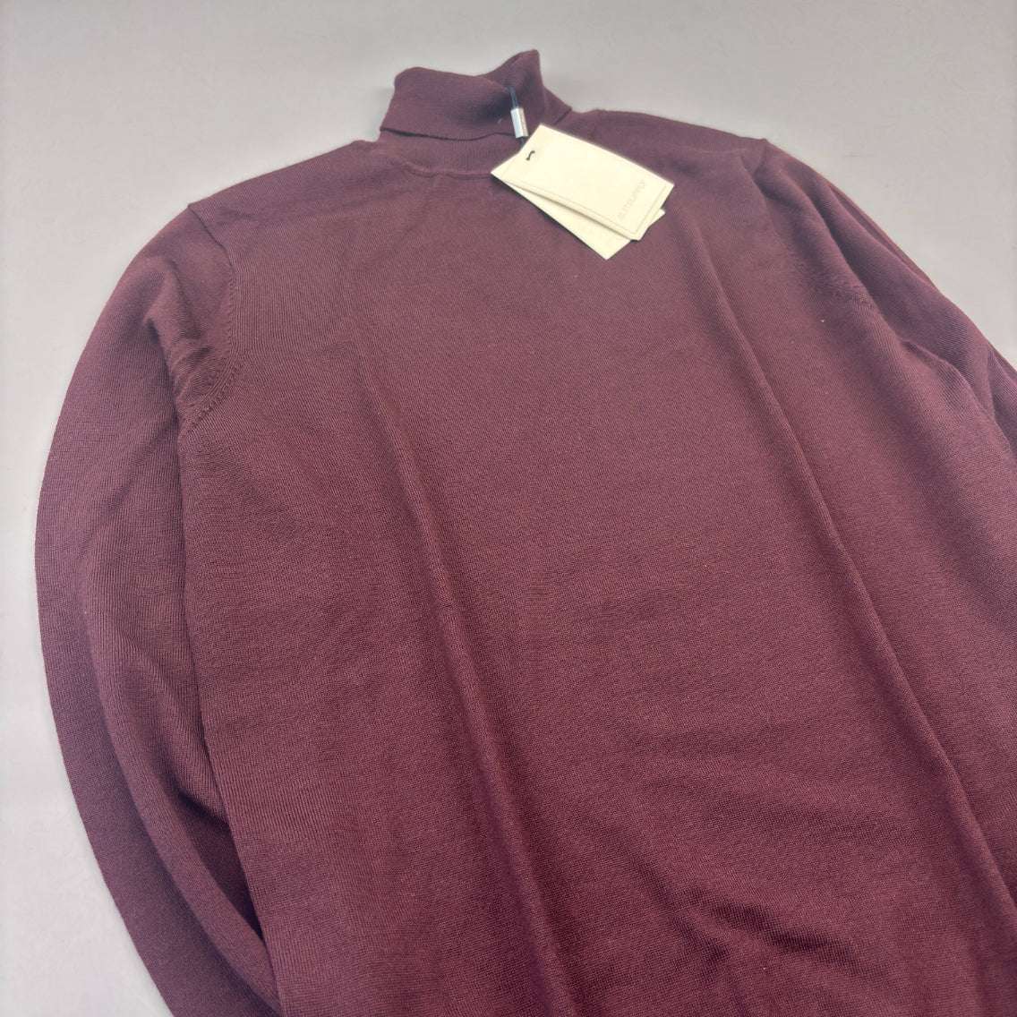 Burgundy Suitsupply Turtleneck - Men S - New With Tags - Revaleur