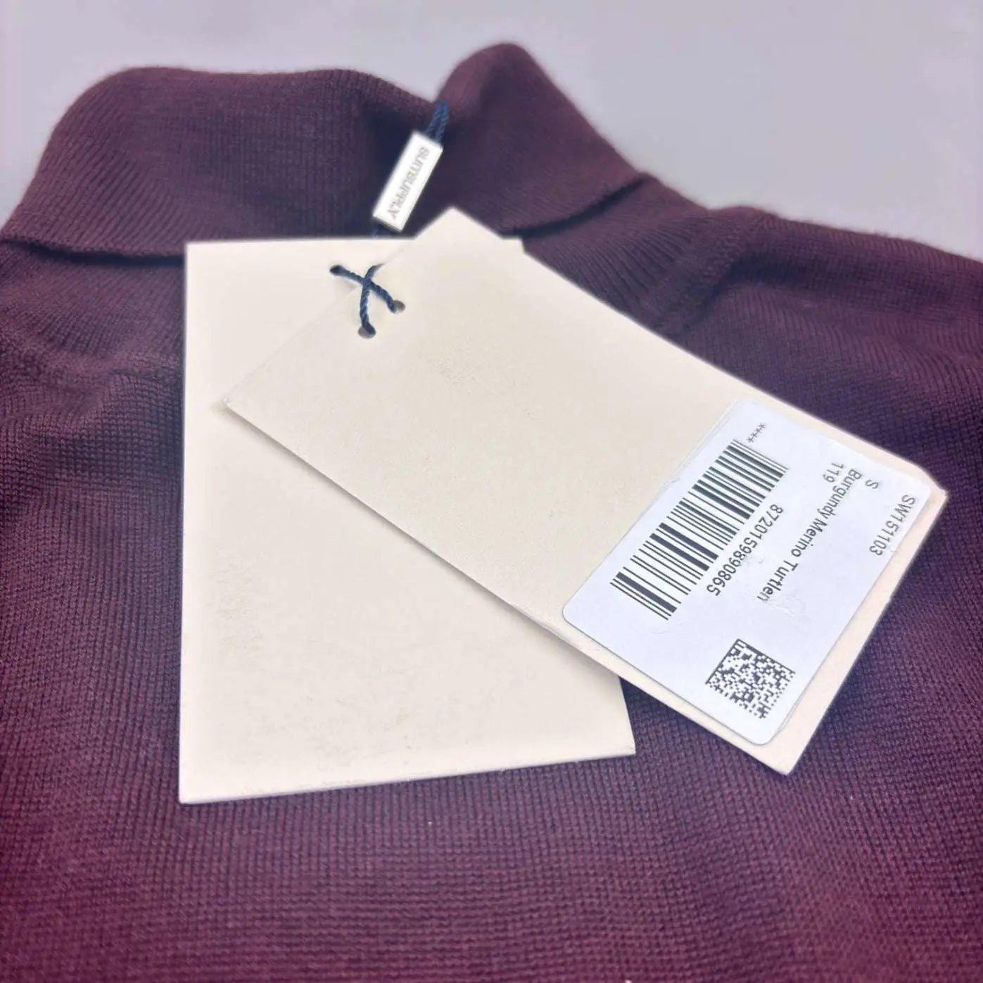 Burgundy Suitsupply Turtleneck - Men S - New With Tags - Revaleur