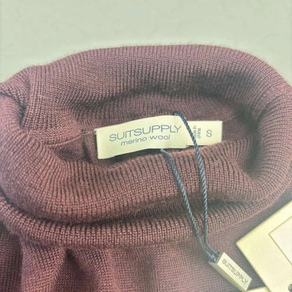 Burgundy Suitsupply Turtleneck - Men S - New With Tags - Revaleur