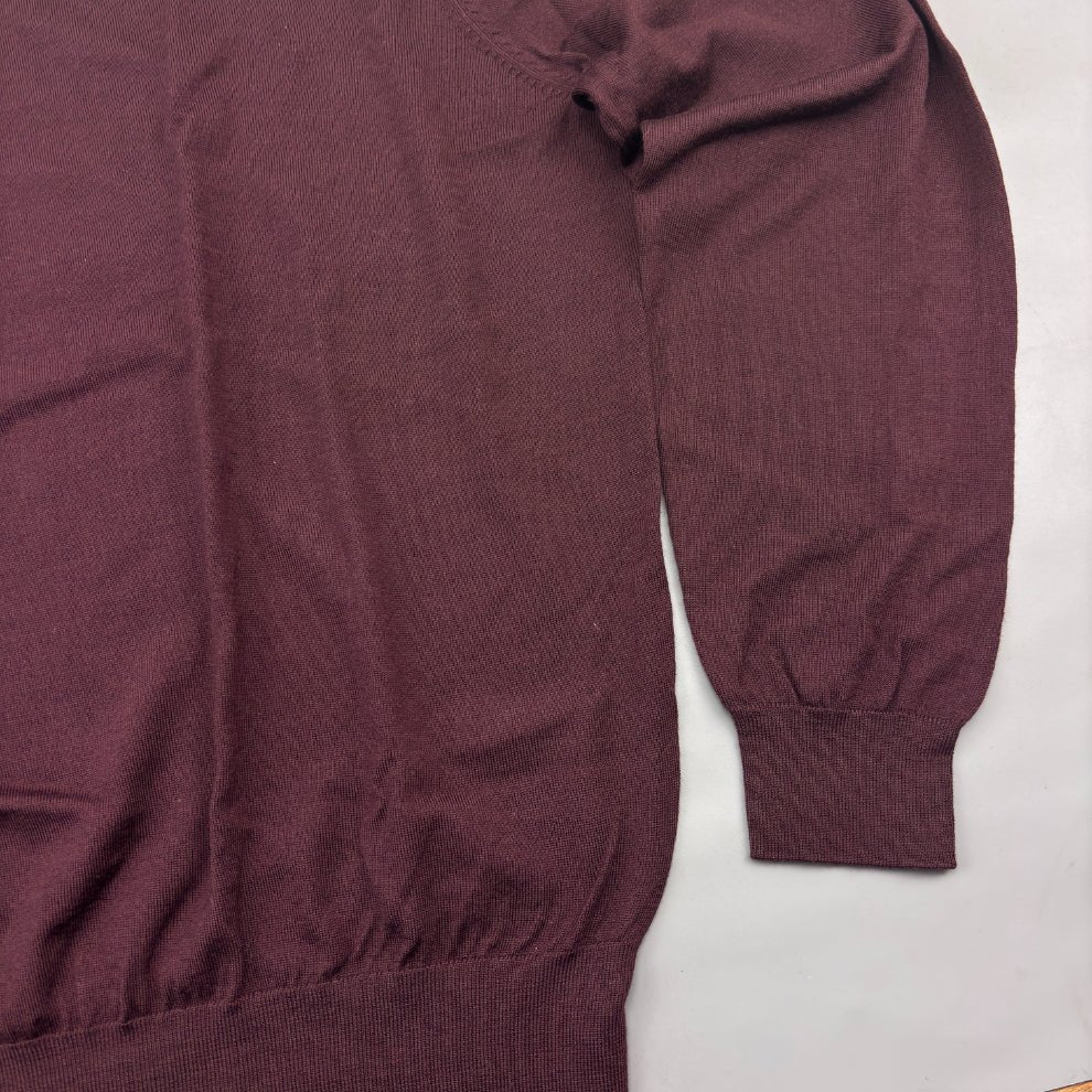 Burgundy Suitsupply Turtleneck - XXL - New With Tags - Revaleur