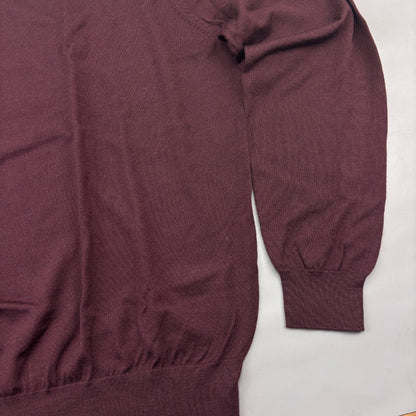 Burgundy Suitsupply Turtleneck - XXL - New With Tags - Revaleur