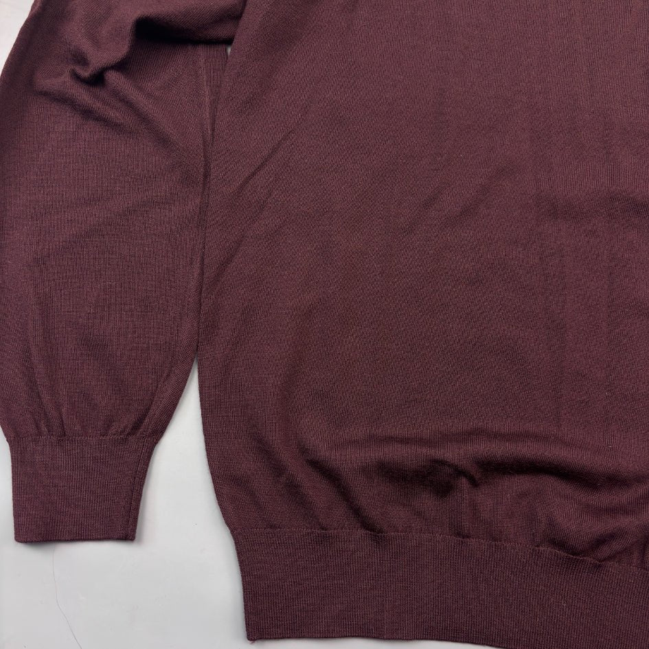 Burgundy Suitsupply Turtleneck - XXL - New With Tags - Revaleur