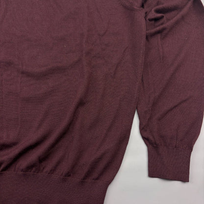 Burgundy Suitsupply Turtleneck - XXL - New With Tags - Revaleur