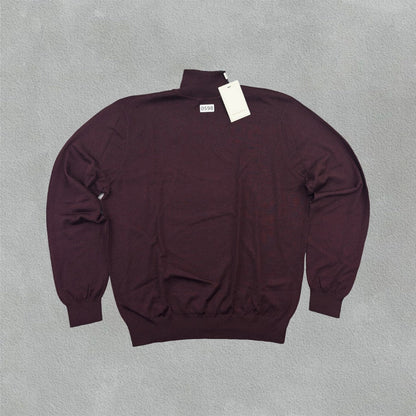 Burgundy Suitsupply Turtleneck - XXL - New With Tags - Revaleur