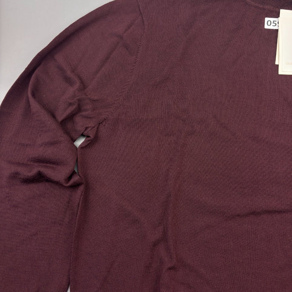 Burgundy Suitsupply Turtleneck - XXL - New With Tags - Revaleur
