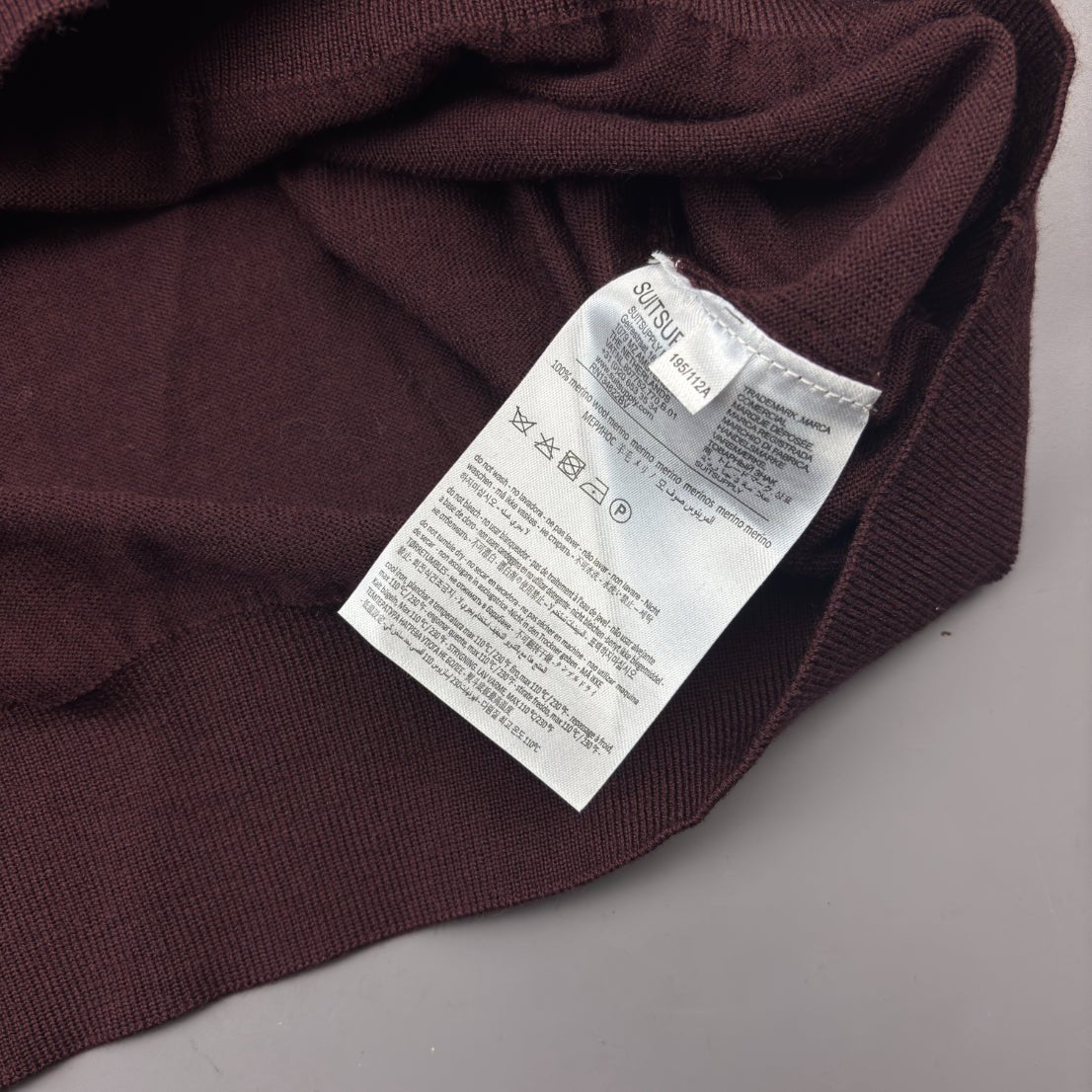 Burgundy Suitsupply Turtleneck - XXL - New With Tags - Revaleur