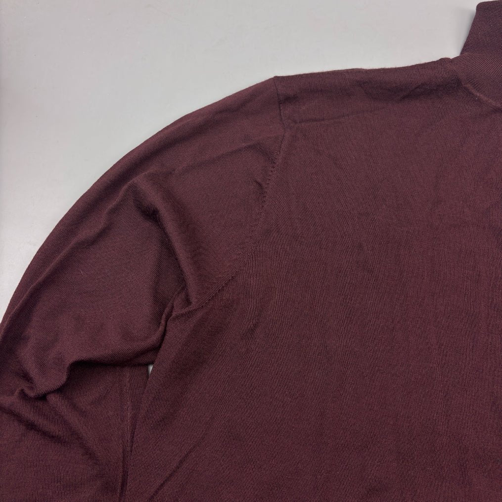 Burgundy Suitsupply Turtleneck - XXL - New With Tags - Revaleur
