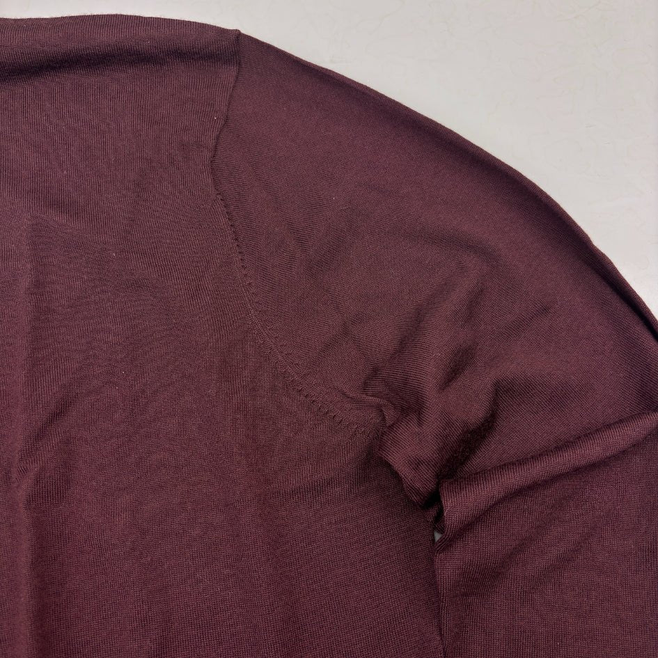 Burgundy Suitsupply Turtleneck - XXL - New With Tags - Revaleur
