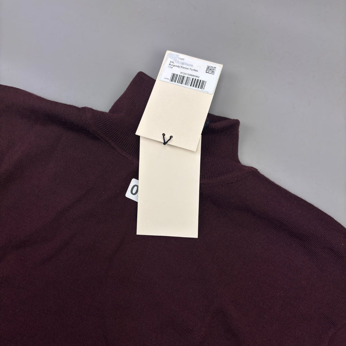 Burgundy Suitsupply Turtleneck - XXL - New With Tags - Revaleur