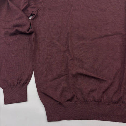 Burgundy Suitsupply Turtleneck - XXL - New With Tags - Revaleur