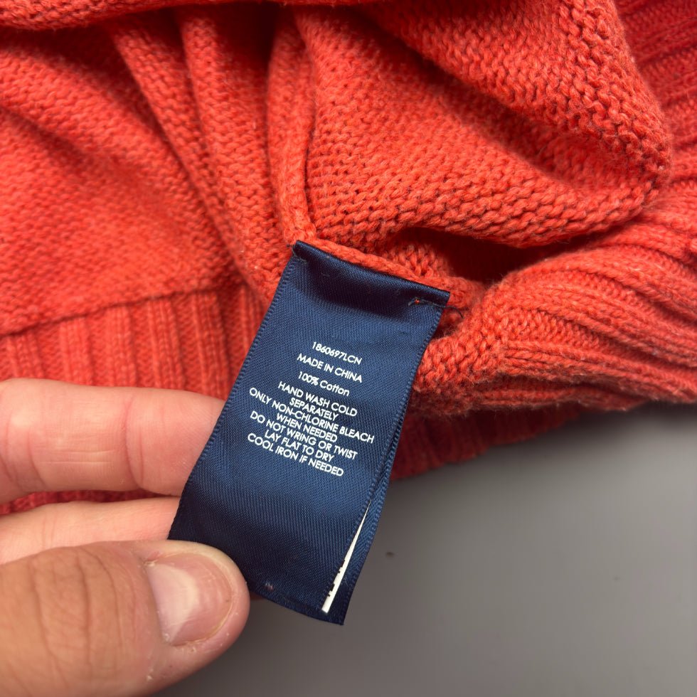Coral Ralph Lauren Knitted Sweater - XL - Very Good - Revaleur